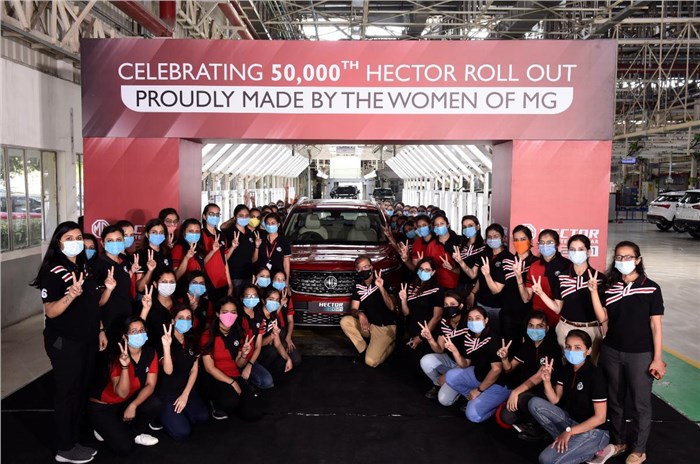 MG Hector production crosses 50,000 units
