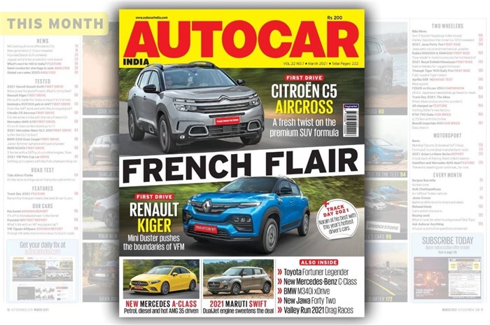 Autocar India March 2021 issue on stands