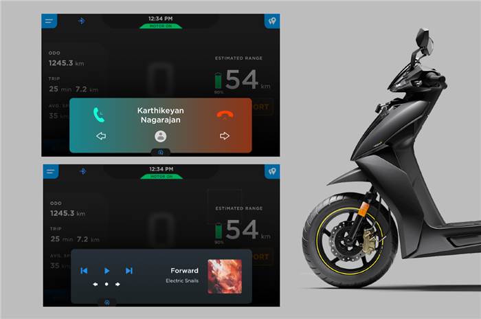 Ather&#8217;s latest OTA update adds music and call functionality