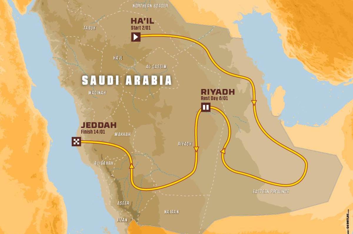 lave mad Reproducere relæ 2022 Dakar Rally Saudi Arabia route revealed | Autocar India