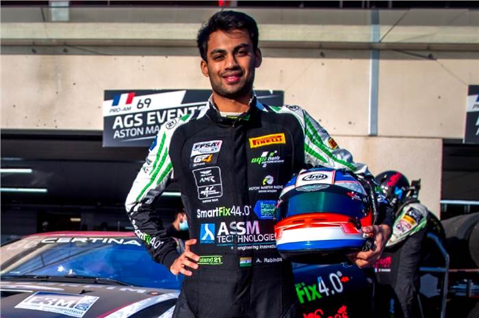 Akhil Rabindra to continue with Aston Martin Racing Driver Academy