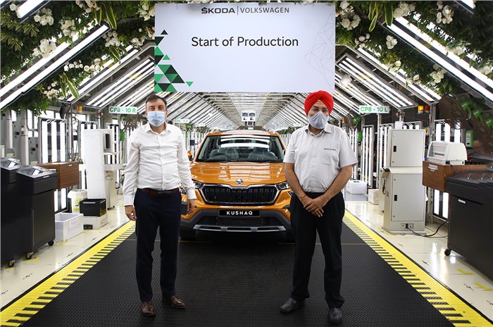 Skoda Kushaq India production begins ahead of launch