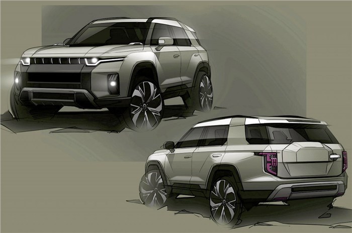Retro-styled SsangYong J100 electric SUV previewed