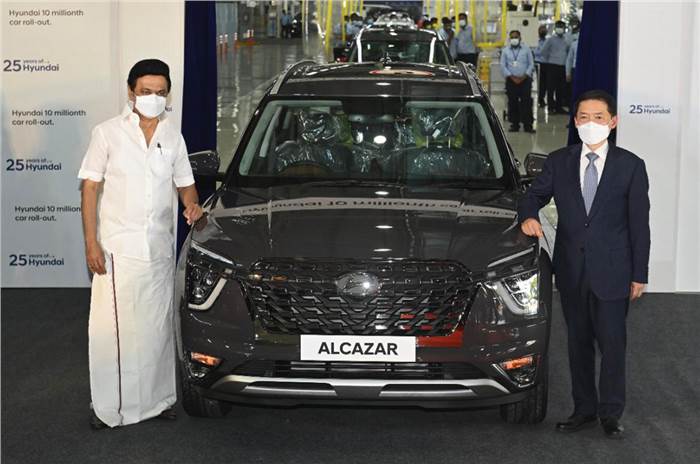 Hyundai rolls out 10 millionth car from India plant