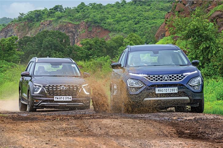 Hyundai Alcazar Vs Tata Safari comparison
