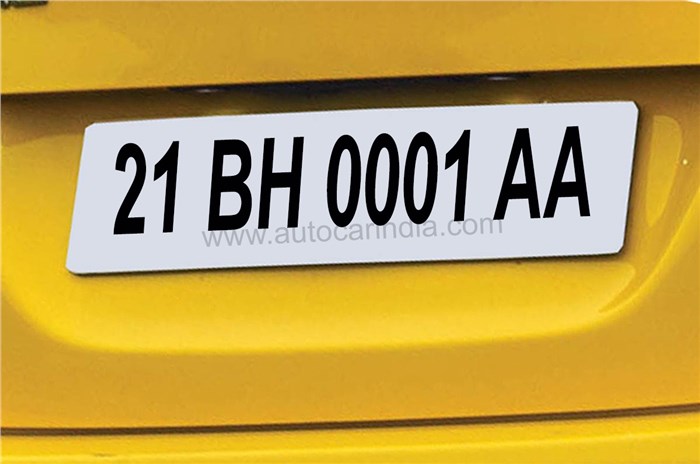 New BH series registration plates introduced