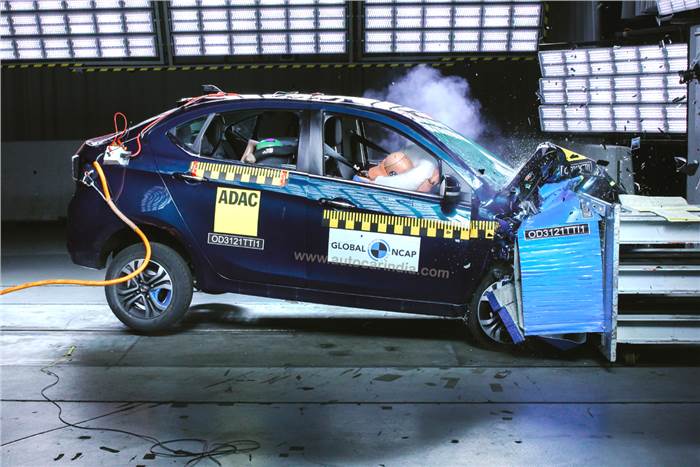 Tata Tigor EV scores 4 stars in GNCAP&#8217;s first EV crash test
