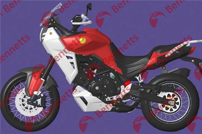 Benelli V-twin adventure motorcycle in the works