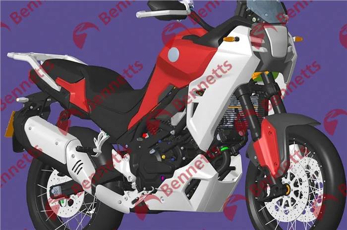 Benelli V-twin adventure motorcycle in the works