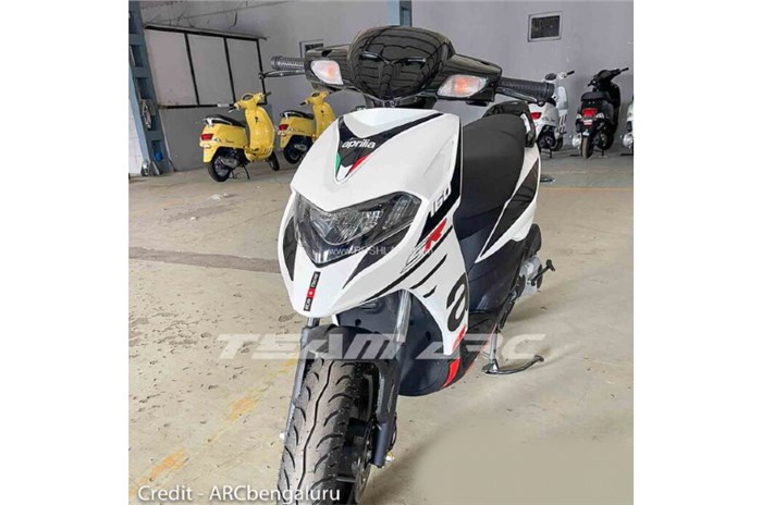 Updated Aprilia SR 160 spotted with new design, more features; launch soon