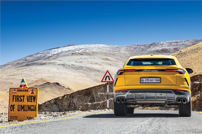 On top of the world: Lamborghini Urus to Umling La