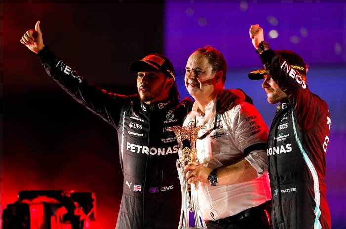 Hamilton wins Saudi Arabian GP to draw level with Verstappen