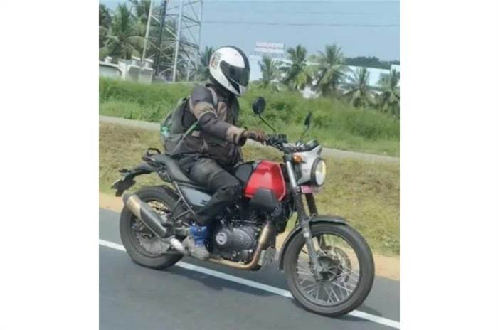 Upcoming Royal Enfield motorcycle spotted undisguised