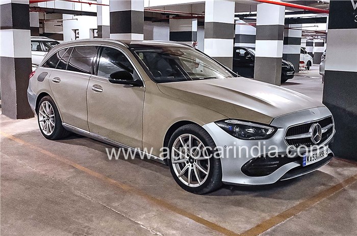 All-new Mercedes C-class estate spied in India