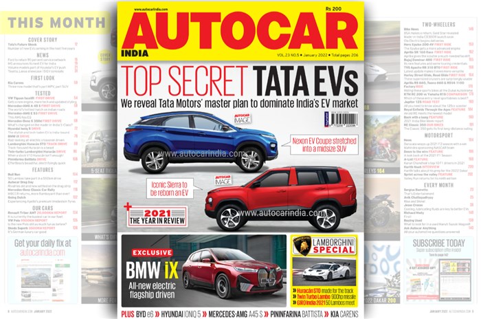 Secret new Tata EVs, exclusive BMW iX drive and more: Autocar India January 2022 issue