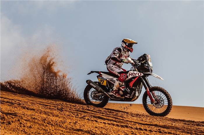 Dakar 2022: Hero MotoSports, Harith Noah climb up the order in Stage 2