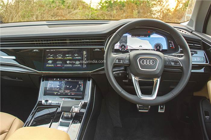 2022 Audi Q7 facelift interior, dashboard, touchscreen