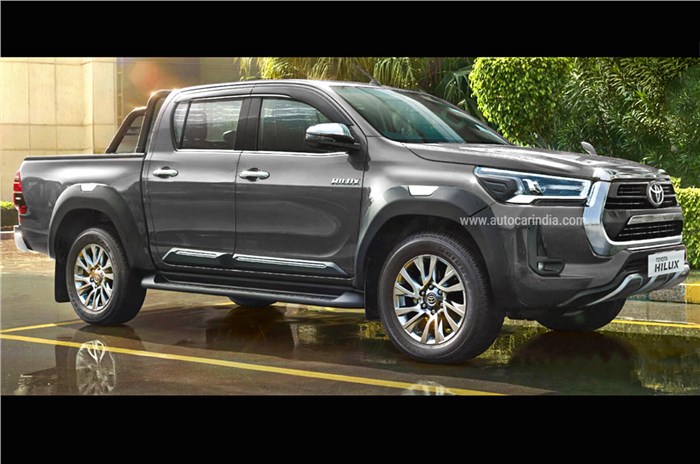 India-spec Toyota Hilux exterior front