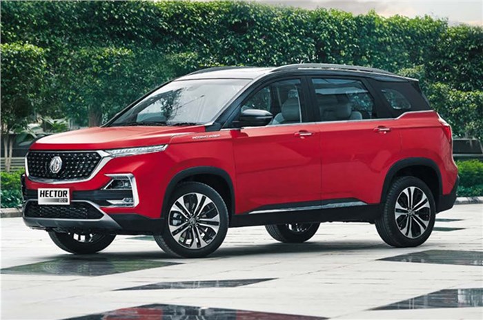 MG Hector front quarter 