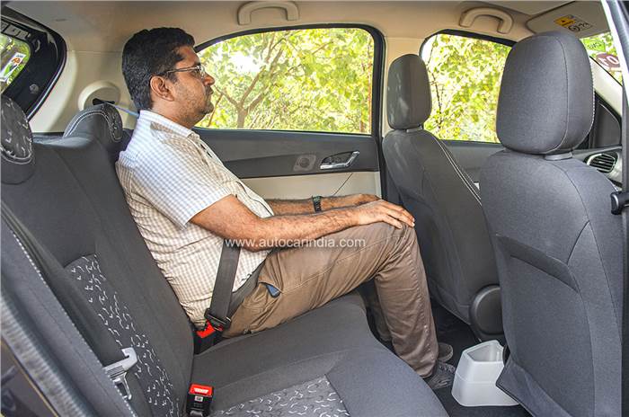 Tata Tiago CNG back seat