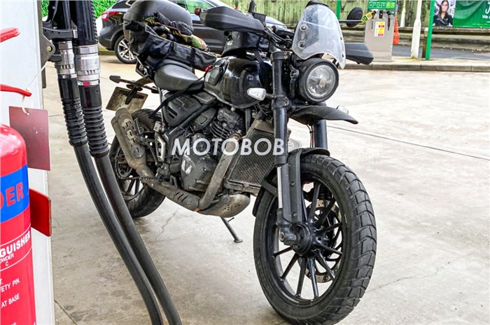 Bajaj-Triumph bikes spotted testing