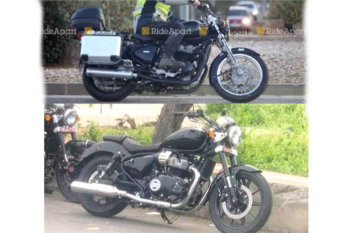Upcoming RE 650cc cruiser spied testing in new guise
