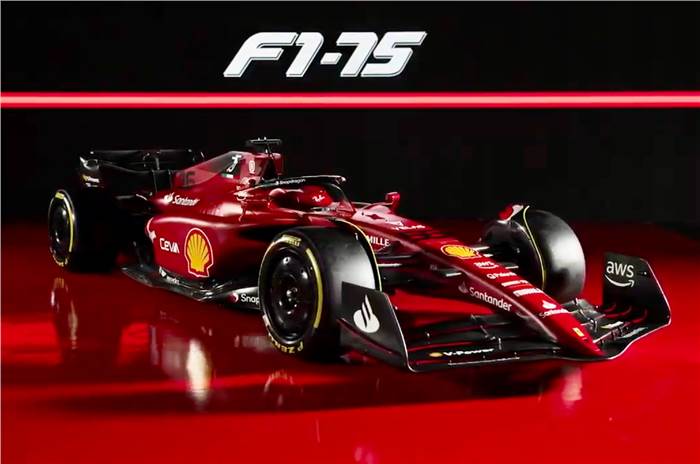 Ferrari's 2022 F1 racer, the F1-75