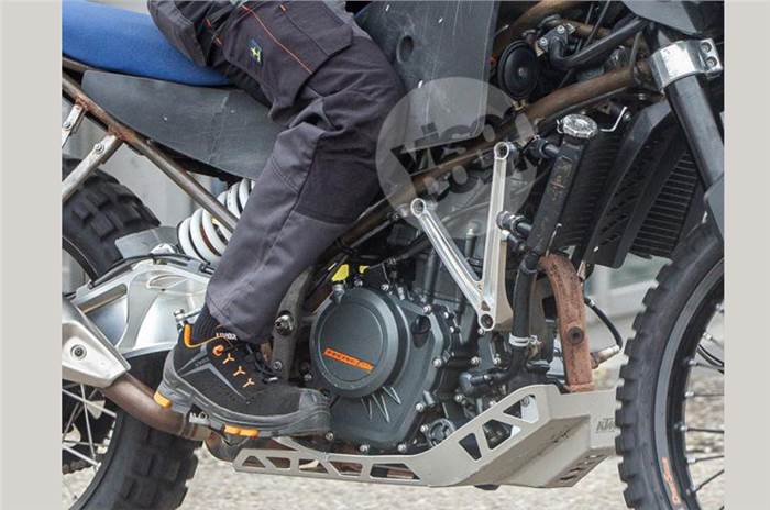 Off-road version of the KTM 390 Adventure spied testing