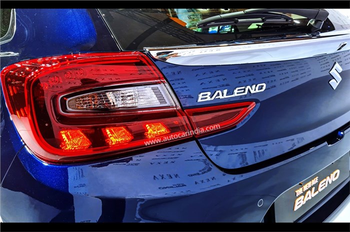 2022 New Maruti Suzuki Baleno exterior rear tail lamps