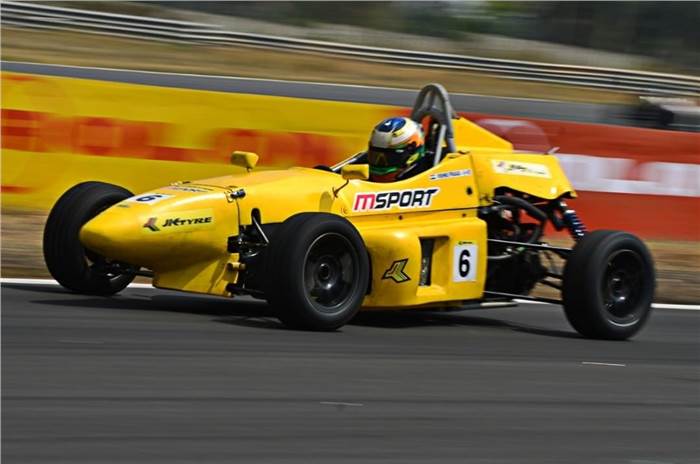 2021 JK NRC Formula 4 winner Vishnu Prasad