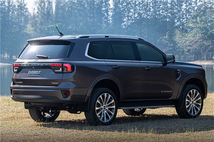 2022 Ford Everest rear
