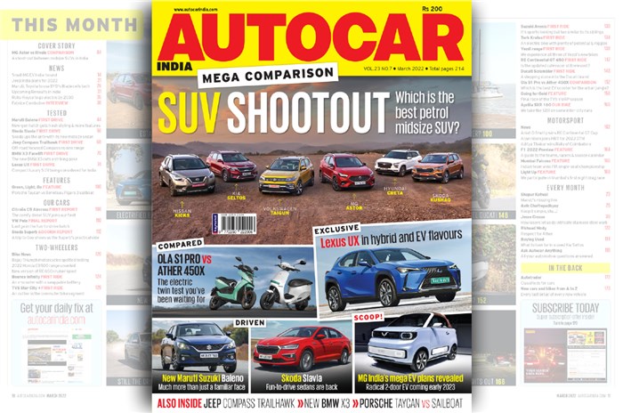 Mega midsize SUV shootout, Ola vs Ather and more: Autocar India March 2022 issue