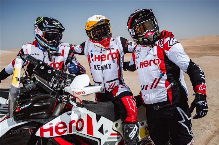 Hero MotoSports riders 2022 Abu Dhabi Desert Challenge