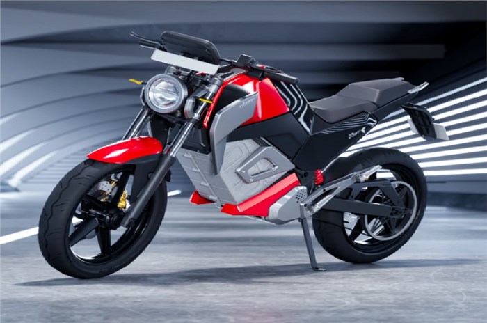 Oben's new Rorr electric motorcycle. 