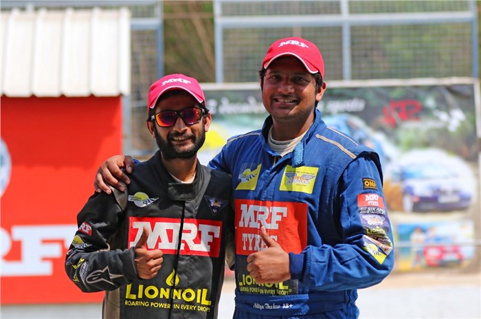 Aditya Thakur and Virender Kashyap 2021 INRC champions 