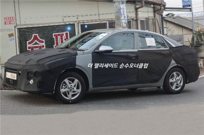 Hyundai Verna front-side spied