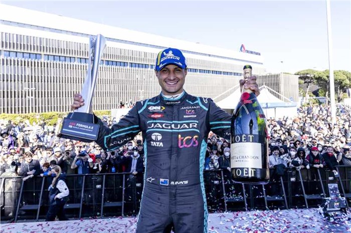 Jaguar TCS Racing driver Mitch Evans wins 2022 Rome E-Prix