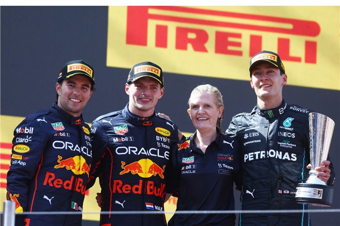 2022 F1 Spanish GP podium