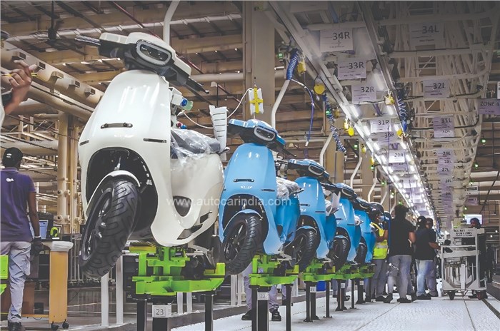 Ola Electric assembly line image
