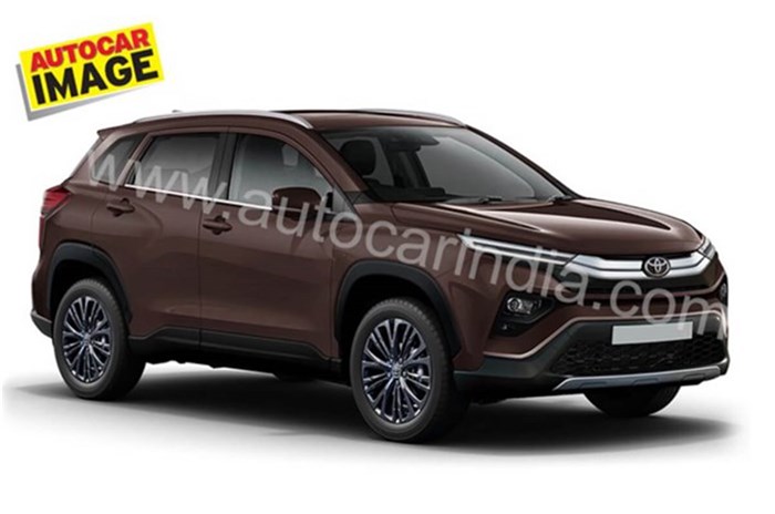 Toyota Hyryder rendering front quaretr 