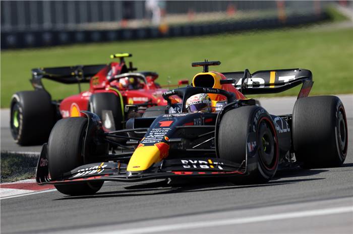 Max Verstappen, Carlos Sainz at 2022 F1 Canadian GP