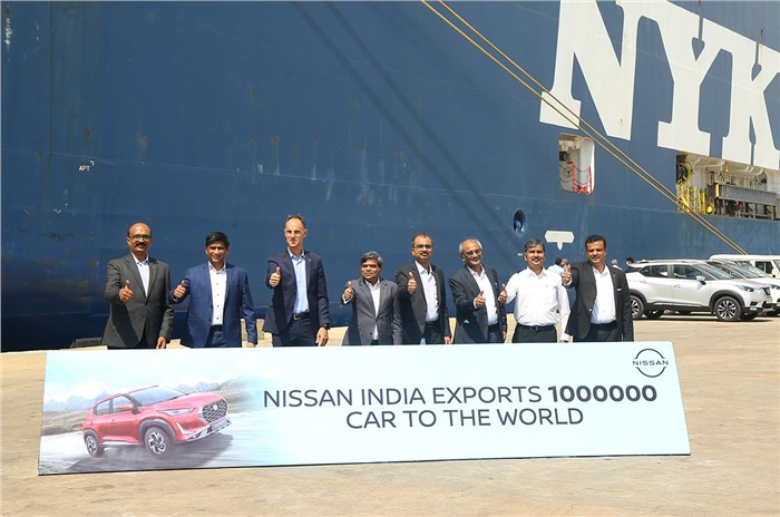 Nissan one million export milestone.