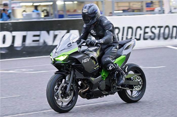 Kawasaki unveils hybrid, electric prototypes