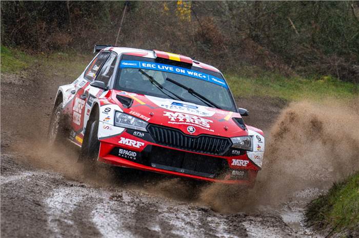 MRF win 2022 European Rally Championship