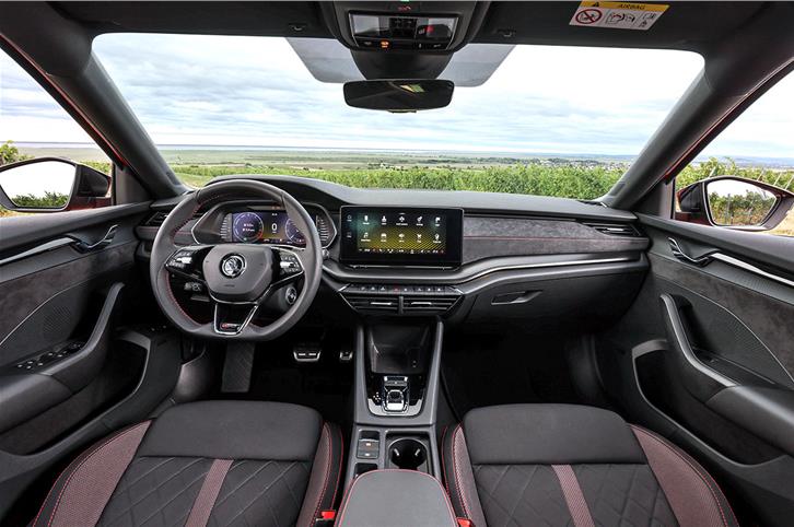 Skoda Octavia RS iV interior.