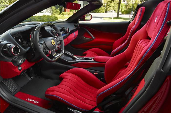 2022 Ferrari SP51 interior.