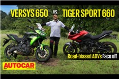 Kawasaki Versys 650 vs Triumph Tiger Sport 660 comparison video