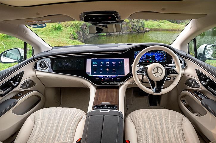 2022 Mercedes-Benz EQS 580 4Matic interior.