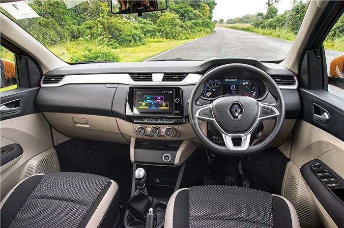 Renault Triber MPV interior.