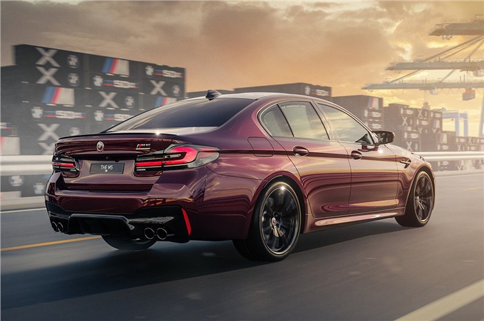2022 M5 Competition 50 Jahre M Edition rear tracking.